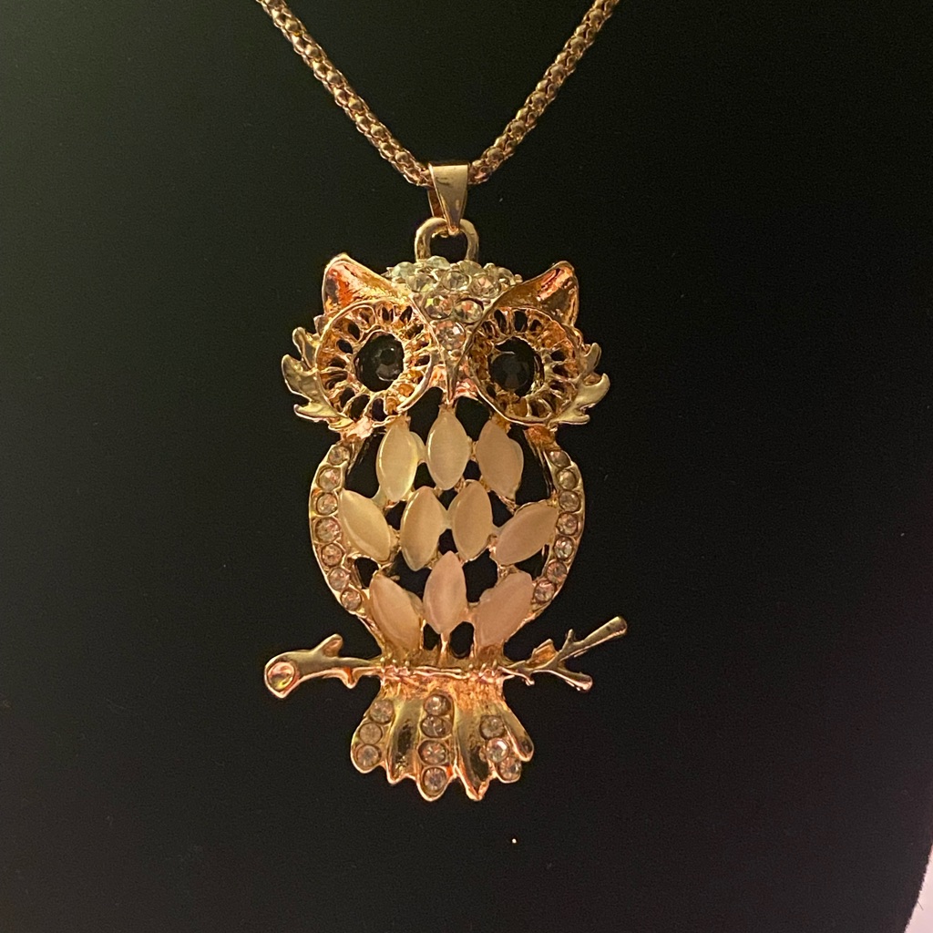 Owl Pendant Simply Sophistigated 16 Gold Tone 35$